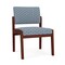 Lesro Lenox Armless Guest Chair, 22.5 in W 26 in L 31.5 in H LW1102 - alternate 1